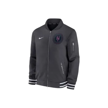 Nike New York Mets Authentic Collection City Connect Men's Nike Mlb Full Zip Bomber Jacket