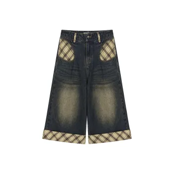 Saotome Denim Shorts Women's Dark Blue Cow