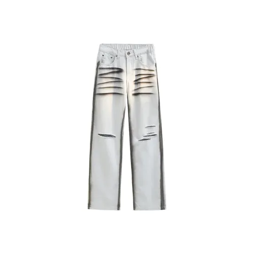 WOOG2005 Jeans Unisex White