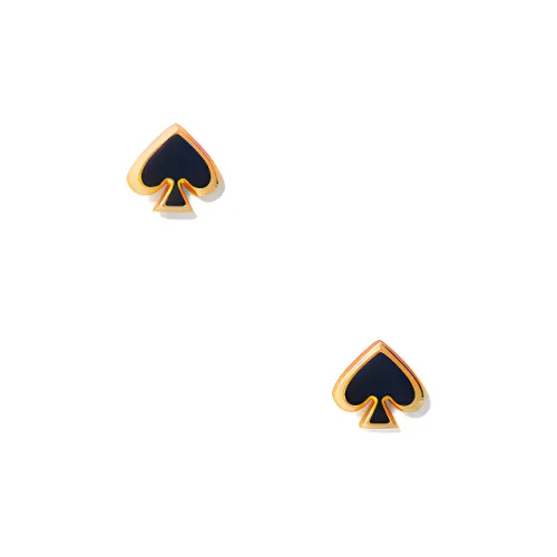 Kate Spade Copper, Plastic Stud Earrings Women's Black/White