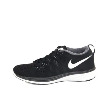 Nike Flyknit Lunar 2 Low Top Running Shoes Women's Black