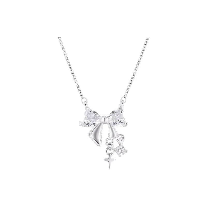 PUENTE 999 Fine Silver Collarbone Chain Women's-0