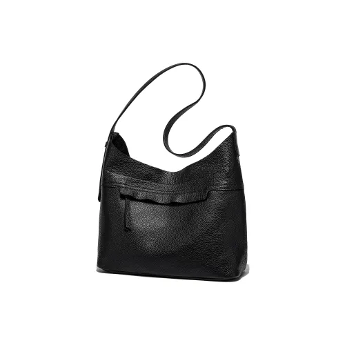 Ace Paul Cow Leather Shoulder Bag Women's Black