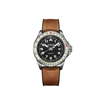 Sea Gull PILOT Skyline Collection Automatic Mechanical Movement Rubber Band Strap Watch Men's Watches Black Dial
