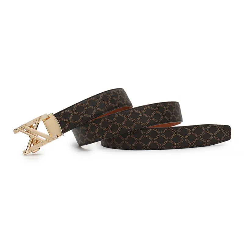 Coilenklaon Cow Leather Belts Men's 3.5cm-2