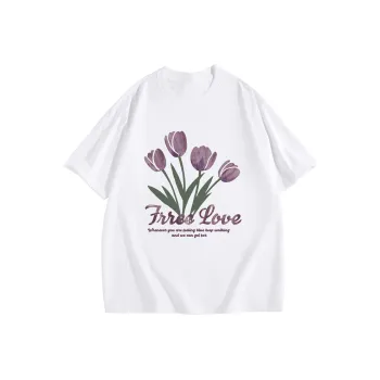 ILYOIL Drop Shoulder Sleeve T Shirt Women's