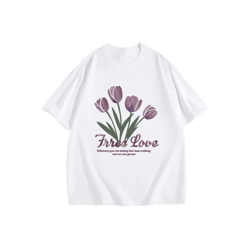 ILYOIL Drop Shoulder Sleeve T Shirt Women's-0