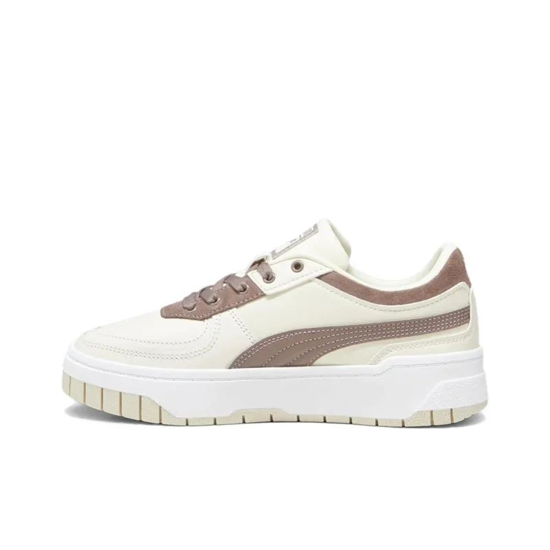 PUMA Cali Dream Anti Slip Wear Resistant Low Top Skateboard Shoes Women's Gray White-2