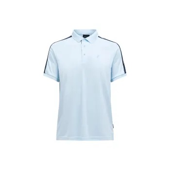 PEAK PERFORMANCE Polo Shirt Men's Misty Blue/Misty Red Shadow Blue