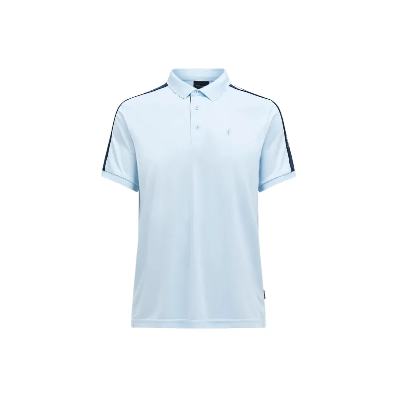 PEAK PERFORMANCE Polo Shirt Men's Misty Blue/Misty Red Shadow Blue-0
