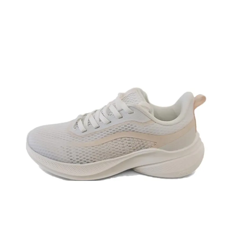 361° Abrasion Resistant Slip Resistant Low Top Casual Training Running Shoes Women's Pink White-0