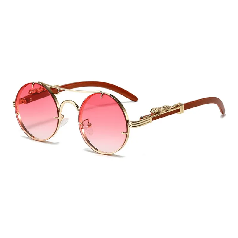 PSACSS Metal Round Sunglasses Unisex-2
