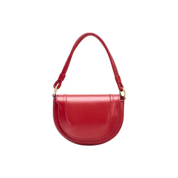 ZARA Polyurethane Crossbody One Shoulder Handbag Small Size Women's Red