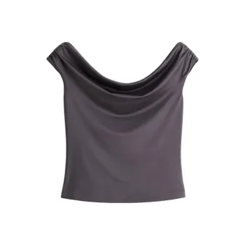 H&M T Shirts Women's Dark Gray