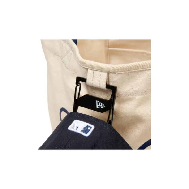 New Era New York Magazine Collaboration Cotton Canvas Tote Bag, Shopping Bag, Canvas Bag, Handbag Women's Beige-5
