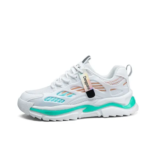BINGO DUCK Breathable Height Increase Mid Top Chunky Sneakers Men's
