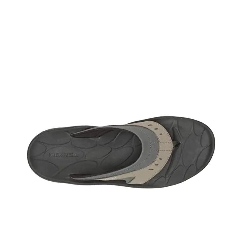 MERRELL Abrasion Resistant Slip Resistant Flip Flops Men's Gray-3
