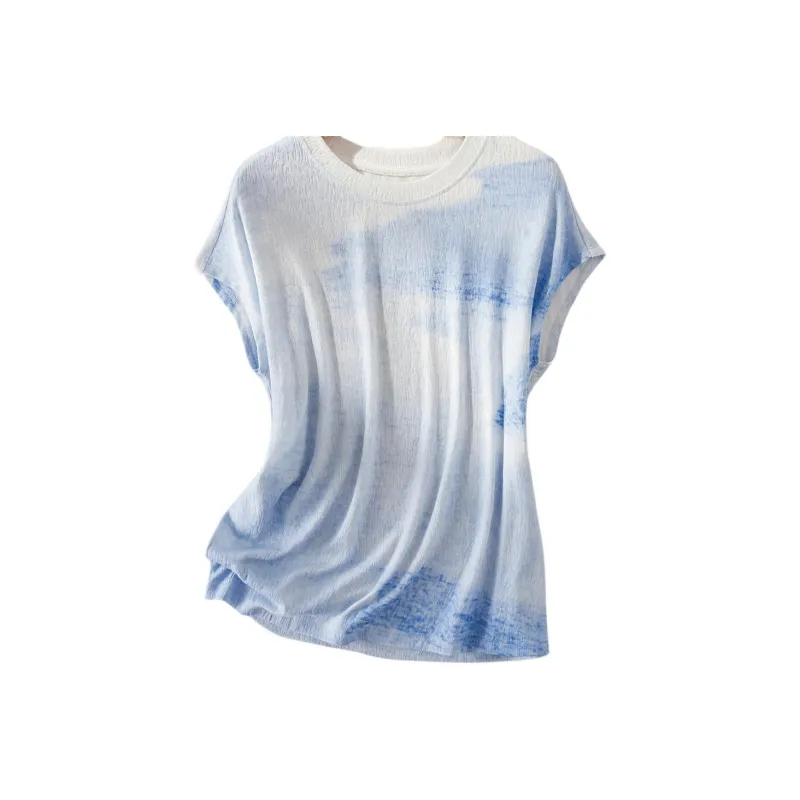 IHIMI T Shirts Women's Sea Melody Blue-1