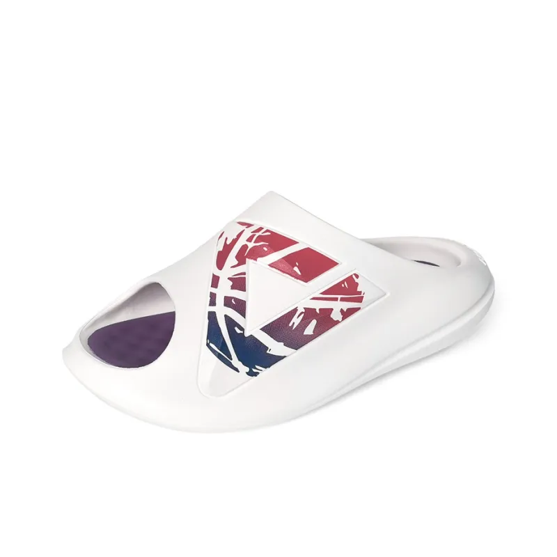 PEAK Very Small Fat Drag Quiet Slip Resistant Abrasion Resistant Slide Slippers Unisex Ultra Light White Purple-2