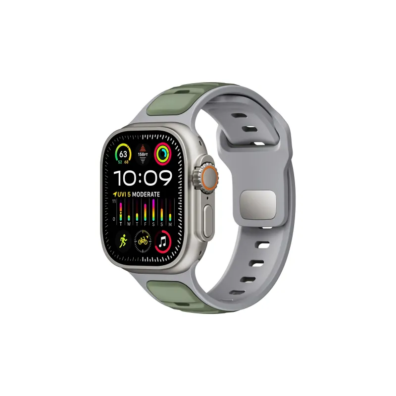 KVZUVUU Apple Compatibility Watch Band Silicone Material-8