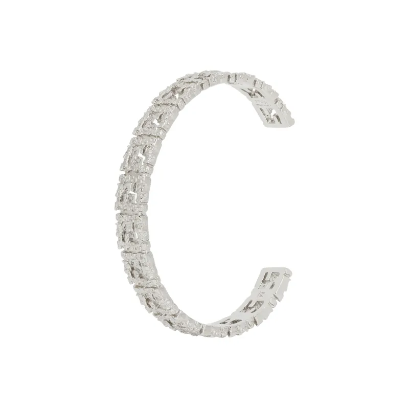FENDI Brass Bangles Men's Silver-2