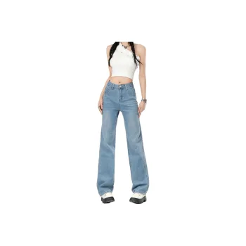 Wen Shan Jeans Women's Light Blue