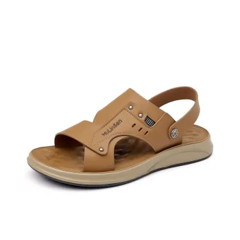 Mulinsen Beach Sandals Men Black/Yellow
