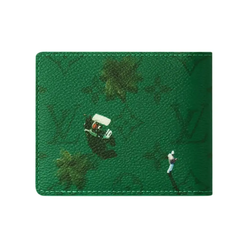 LOUIS VUITTON Golf Slender Wallet Green-2