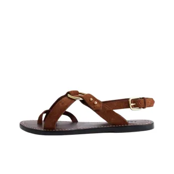 SOEUR Florence One Strap Sandals Women's Rusty Red