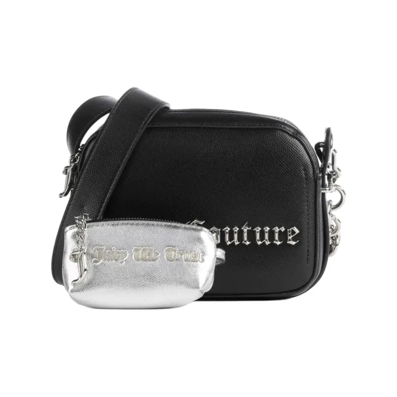 JUZI Synthetic Fiber Crossbody Bag, Shoulder Bag Women's Black-3