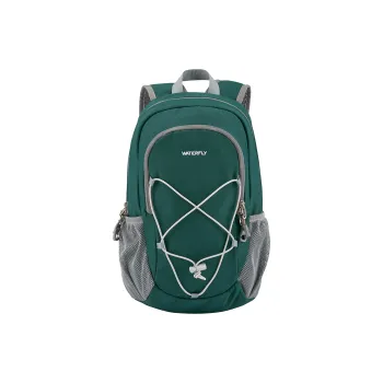 WATERFLY Nylon Fabric Backpack Medium Size Unisex Multicolor