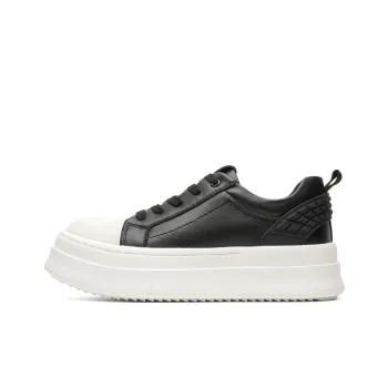 JOSINY Shock Absorbers With Slip Resistant And Abrasion Resistant Properties Low Top Skateboard Shoes Men's