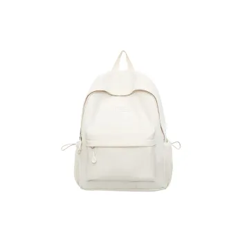 AIBAG Nylon Backpack Unisex White/Black/Red/Yellow/Blue/Pink