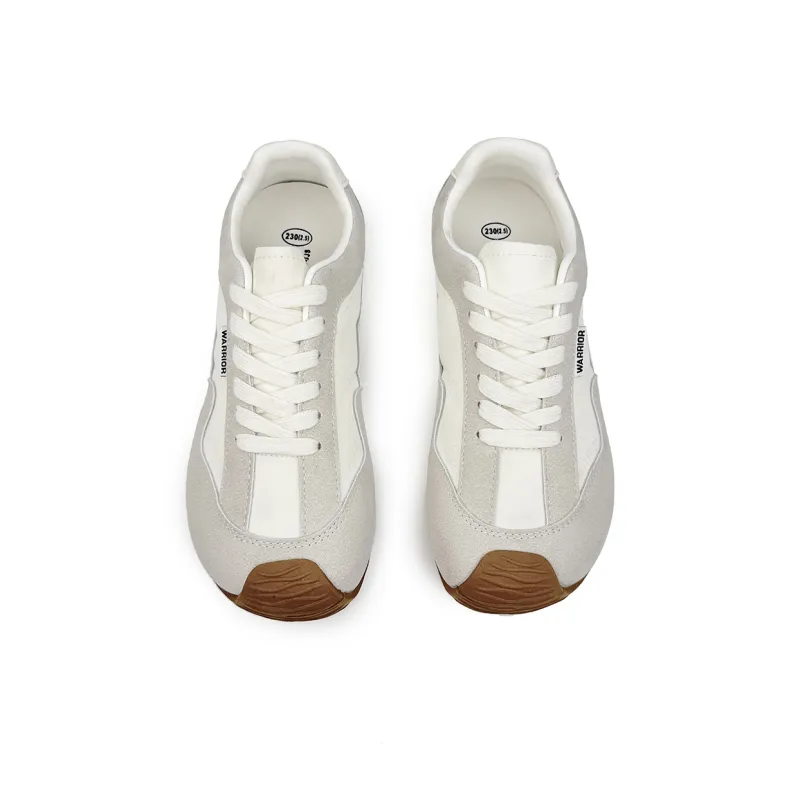 Warrior Cushioning, Slip Resistant, And Abrasion Resistant Low Top Casual Shoes Women's White Gray-3