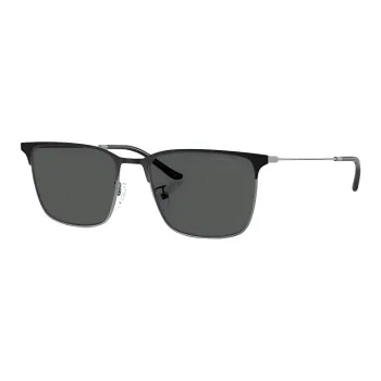 EMPORIO ARMANI Men's Asian Fit Rectangular Sunglasses