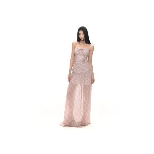 PAZZO Slip Dresses Women's Pink Purple