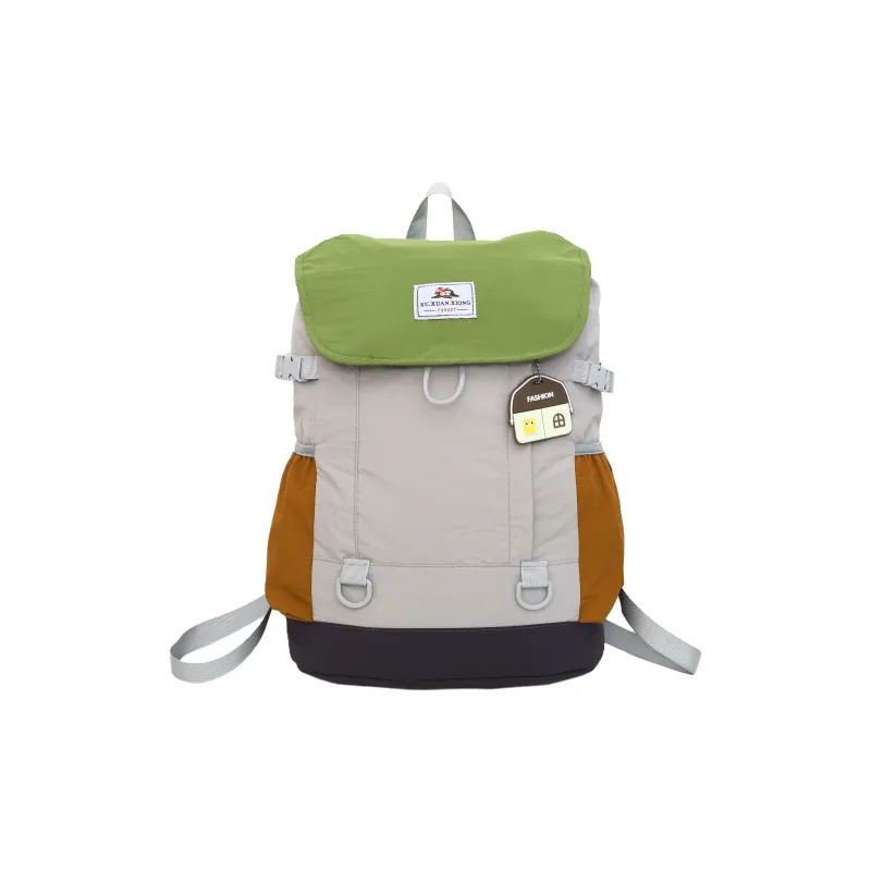 Meow In The Grass Nylon Backpack Regular Unisex Multicolor-4