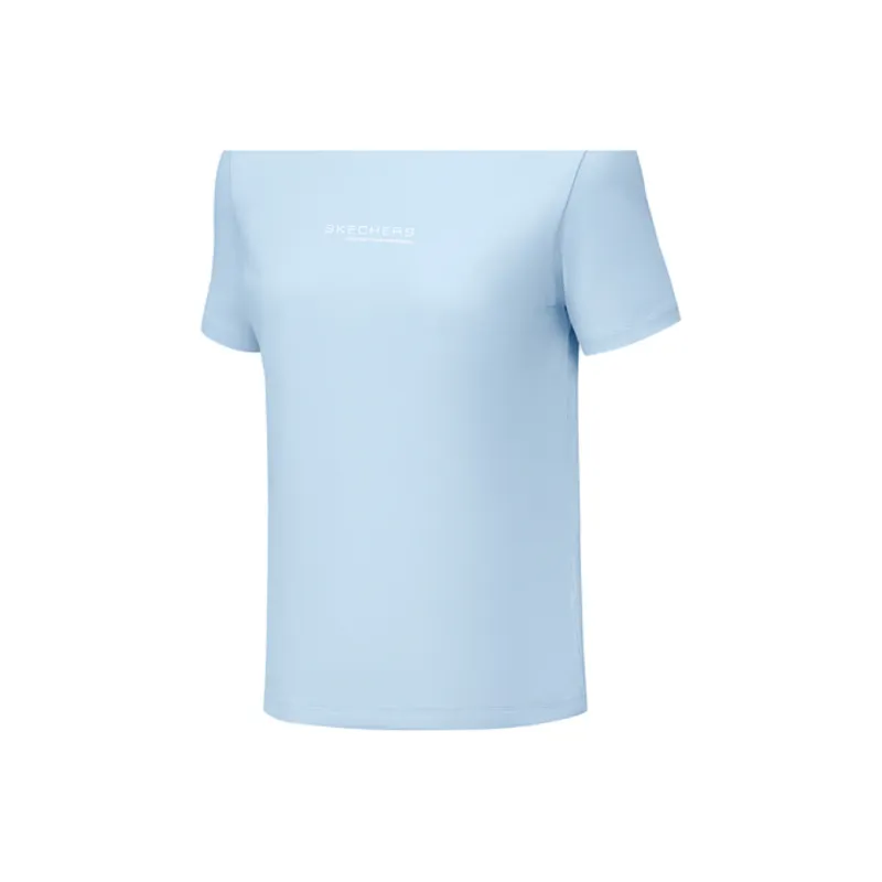 Skechers Regular T Shirt Women's 1 Pack Frost Blue-3