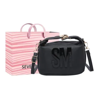 SEVENMOONS PU Handbag, Shoulder Bag Regular Women's Black/Yellow/Red/Coffee/White/Pink