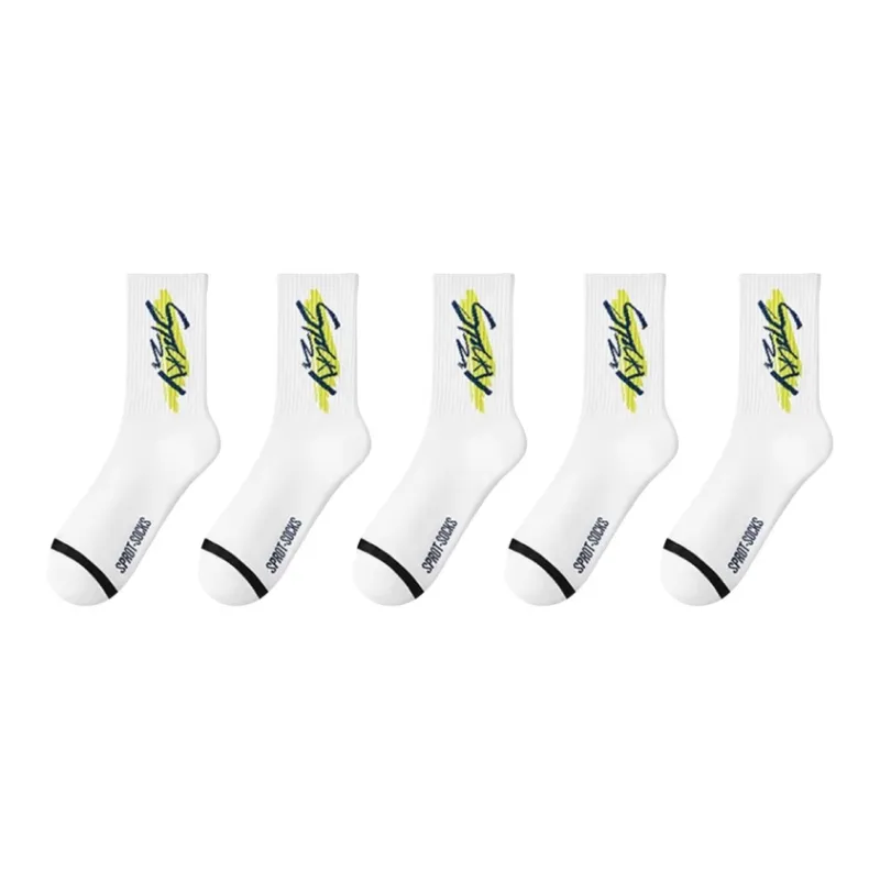 Lan Miao Basketball Socks Men's 5 Pack-6