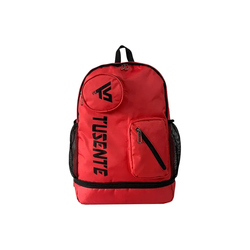 Yalu Nylon Backpack Regular Unisex Light Gray/Dark Gray/Black/Red-15