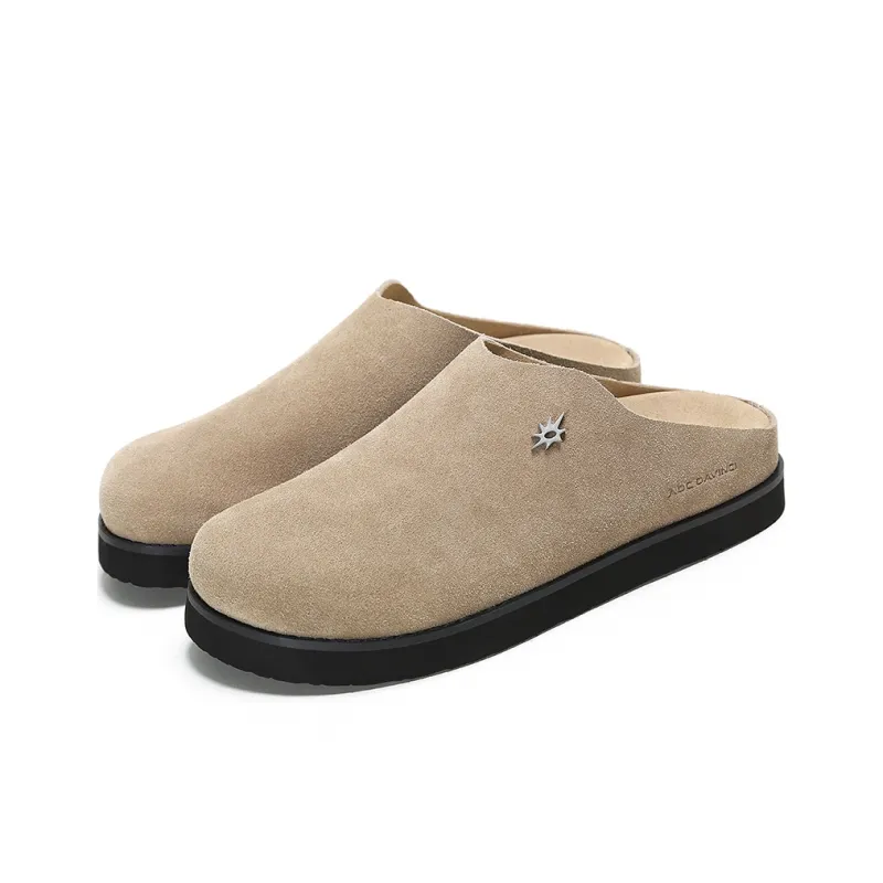 ADCDAVINCI Sun Collection Slip Resistant Abrasion Resistant Closed Toe Slippers Unisex Coffee-1