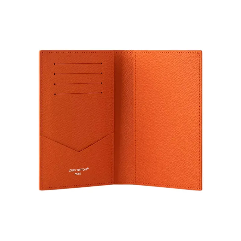 LOUIS VUITTON Tennis Passport Cover Brick Red-3