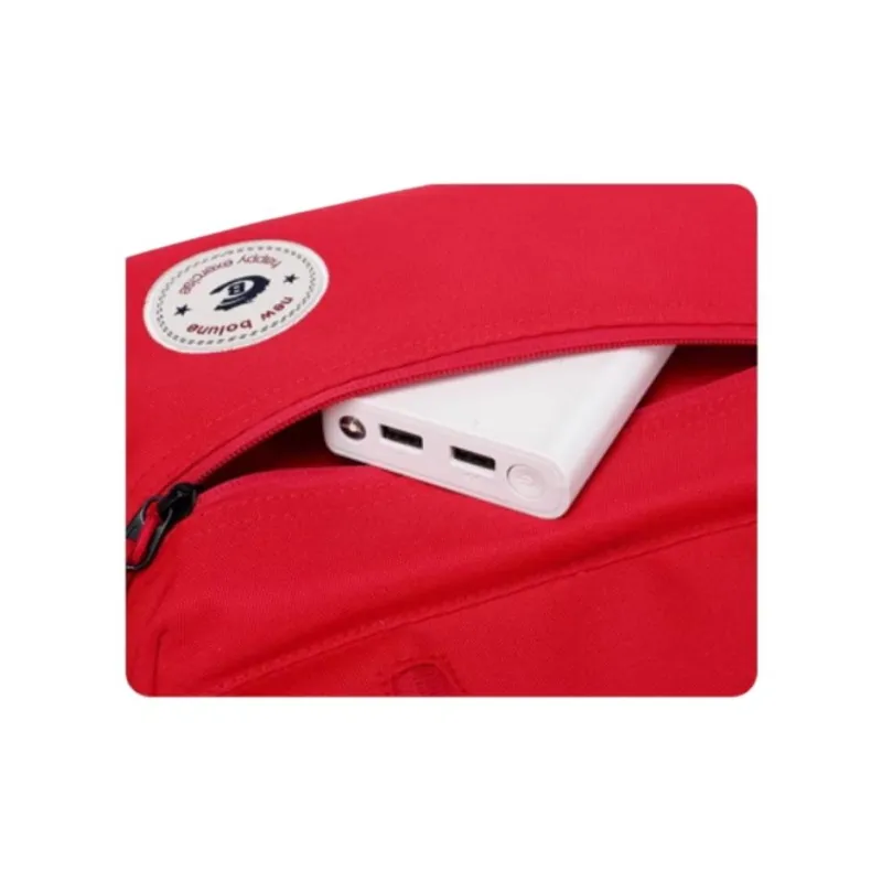New Balance Nylon Backpack Large Size Unisex Red/Black-1