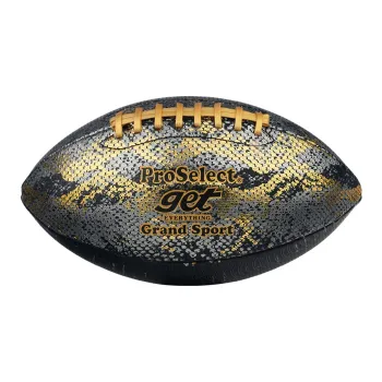 ProSelect Rugby Ball PU Indoor Outdoor, Training Unisex Size 9 Black