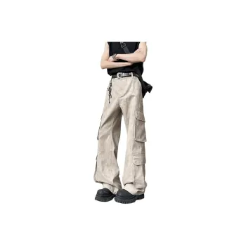 SOCKKEY Cargo Pants Unisex Apricot