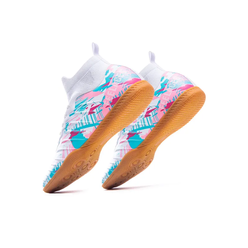 FEELACES Artificial Ground, Indoor Cushioning, Slip Resistant, And Abrasion Resistant Soccer Shoes Unisex-10