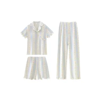 XIAFENYAN Pajama Set Women's Light Blue