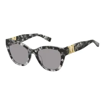 MaxMara Acetate Plastic Acetate Vinyl Ester Irregular Shape Sunglasses Women's Gray