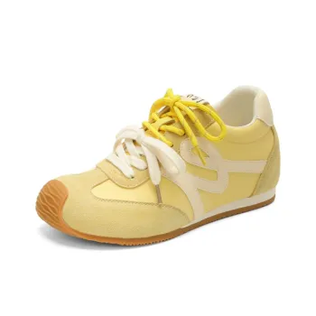 JOSINY Casual Shoes Women's Low Top Yellow